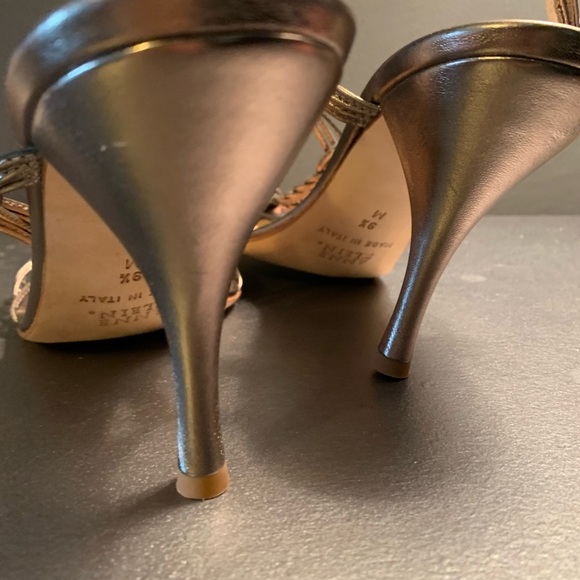 Anne Klein Braid front metallic Sandals 🔴 - Picture 5 of 7